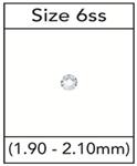 SIZE 6ss DIAMANTE BRAND LEAD FREE MACHINE CUT RHINESTONES