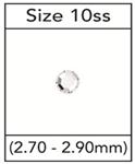 SIZE 10ss CZECH GLASS IRON ON HOT FIX RHINESTONES