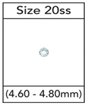 SIZE 20ss PRECIOSA VIVA IRON-ON CRYSTALS