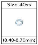 SIZE 40ss PRECIOSA VIVA IRON-ON CRYSTALS