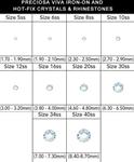 SHOP BY SIZE for Preciosa Viva Glue On Flatback Crystals
