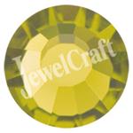 JEWELCRAFT'S PRECIOSA VIVA GLUE ON FLATBACK CRYSTALS IN SIZE 34ss (7mm)-  OLIVENE
