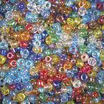 Transparent Rainbow Coated Beads (similar to Aurora Borealis) Multicolor Assortment - 10/0 SIZE