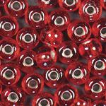 Transparent Ruby Silver Lined - 5/0 SIZE