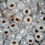 Beige Pearlized Ceylon Coated - 5/0 SIZE