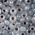 Grey Pearlized Ceylon Coated - 5/0 SIZE