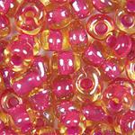 Transparent Amber with Red Line - 5/0 SIZE