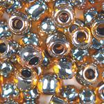 Transparent Orange with Grey Line - 5/0 SIZE