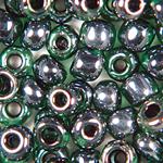 Transparent Lt Emerald with Grey Line - 5/0 SIZE