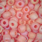 Matte Rainbow Ruby Beads, Frosted and Iris (AB) coated - 5/0 SIZE
