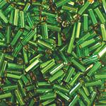 Transparent Emerald Silver Lined - #2 SIZE