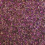 Crystal Clear with Purple Lining - 10/0 SIZE