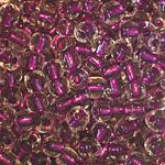 Crystal Clear with Purple Lining - 5/0 SIZE
