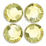 JEWELCRAFT'S CZECH GLASS TWO-CUT EXTRA BRILLIANT HOT FIX RHINESTONES IN SIZE 16ss (4mm)- JONQUIL