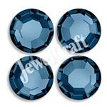 JEWELCRAFT'S CZECH GLASS TWO-CUT EXTRA BRILLIANT HOT FIX RHINESTONES IN SIZE 10ss (3mm)- MONTANA SAPPHIRE