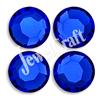 JEWELCRAFT'S CZECH GLASS TWO-CUT EXTRA BRILLIANT HOT FIX RHINESTONES IN SIZE 10ss (3mm)- SAPPHIRE