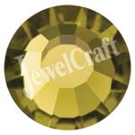 JEWELCRAFT'S PRECIOSA VIVA GLUE ON FLATBACK CRYSTALS IN SIZE 12ss (3.2mm)-  GOLD BERYL