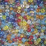 10 to 12 colors of Transparent Luster Coated Beads - 10/0 SIZE