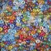Transparent Rainbow Coated Beads (similar to Aurora Borealis) Multicolor Assortment - 10/0 SIZE