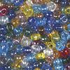 Transparent Luster Coated Beads Multicolor Assortment - 5/0 SIZE