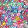 Crystal Clear Beads with Colored Linings Multicolor Assortment - 5/0 SIZE