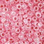 Strawberry Pink Pearlized Ceylon Coated - 10/0 SIZE