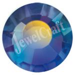 JEWELCRAFT'S PRECIOSA VIVA GLUE ON FLATBACK CRYSTALS IN SIZE 30ss (6mm)-  SAPPHIRE AB