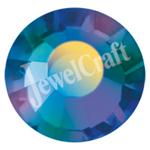 JEWELCRAFT'S PRECIOSA VIVA GLUE ON FLATBACK CRYSTALS IN SIZE 6SS (2mm)-  CAPRI BLUE AB