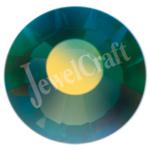 JEWELCRAFT'S PRECIOSA VIVA GLUE ON FLATBACK CRYSTALS IN SIZE 16ss (4mm)-  GREEN TURMALINE AB