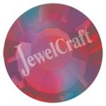 JEWELCRAFT'S PRECIOSA VIVA GLUE ON FLATBACK CRYSTALS IN SIZE 30ss (6mm)-  LIGHT SIAM RUBY AB
