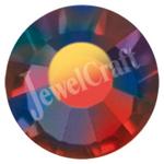 JEWELCRAFT'S PRECIOSA VIVA GLUE ON FLATBACK CRYSTALS IN SIZE 12ss (3.2mm)-  SIAM RUBY AB